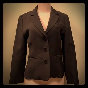 Classic Navy Wool Suit Jacket by Zara.